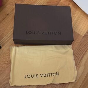 Louis Vuitton Brown Box with Yellow Dust Bag